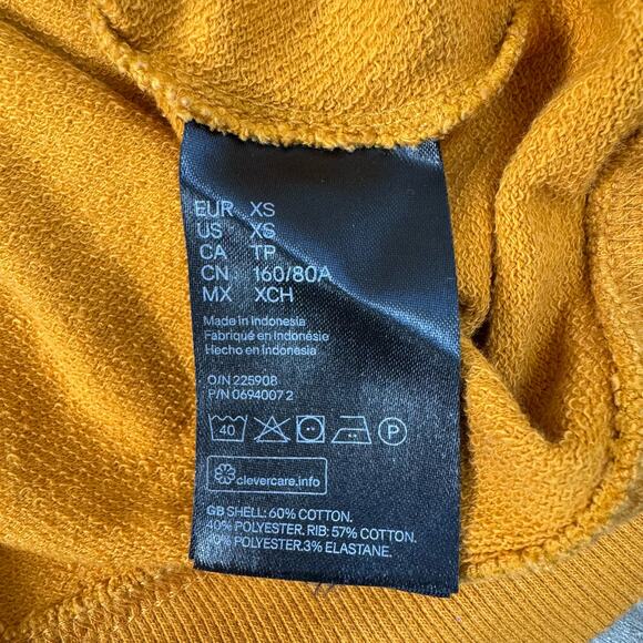 Disney H&M Mickey Mouse Crewneck Sweatshirt Women’s Small Mustard Yellow - Picture 7 of 10